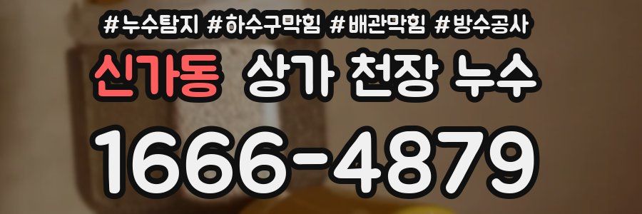 신가동 상가 천장 누수