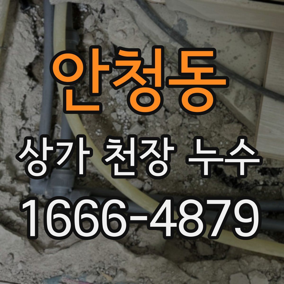안청동 상가 천장 누수