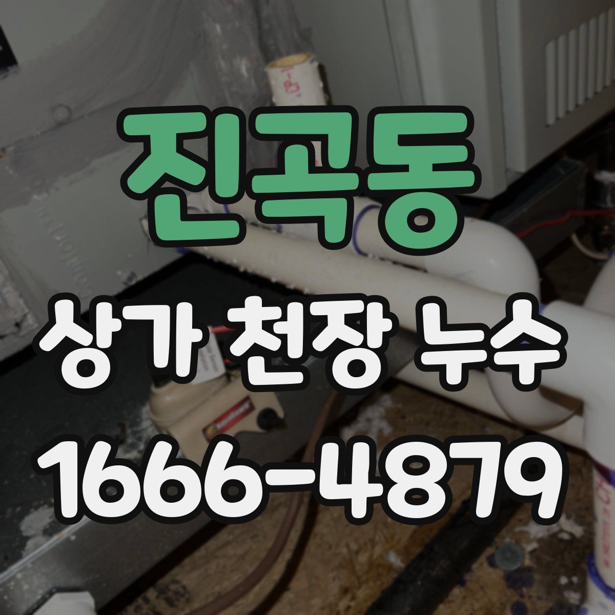 진곡동 상가 천장 누수