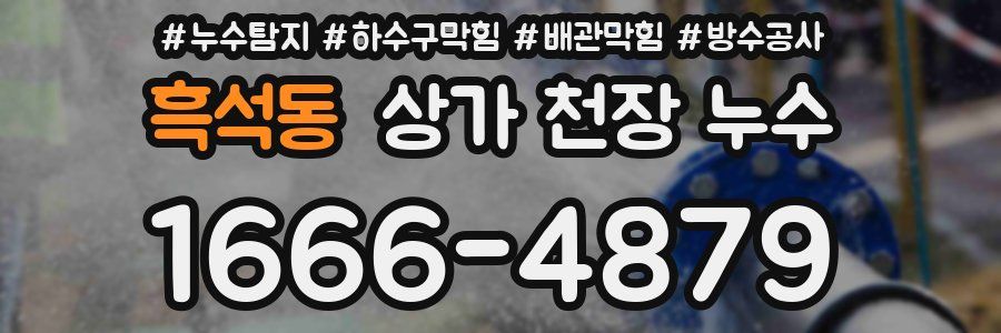 흑석동 상가 천장 누수