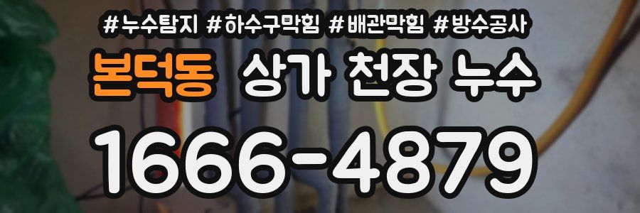 본덕동 상가 천장 누수