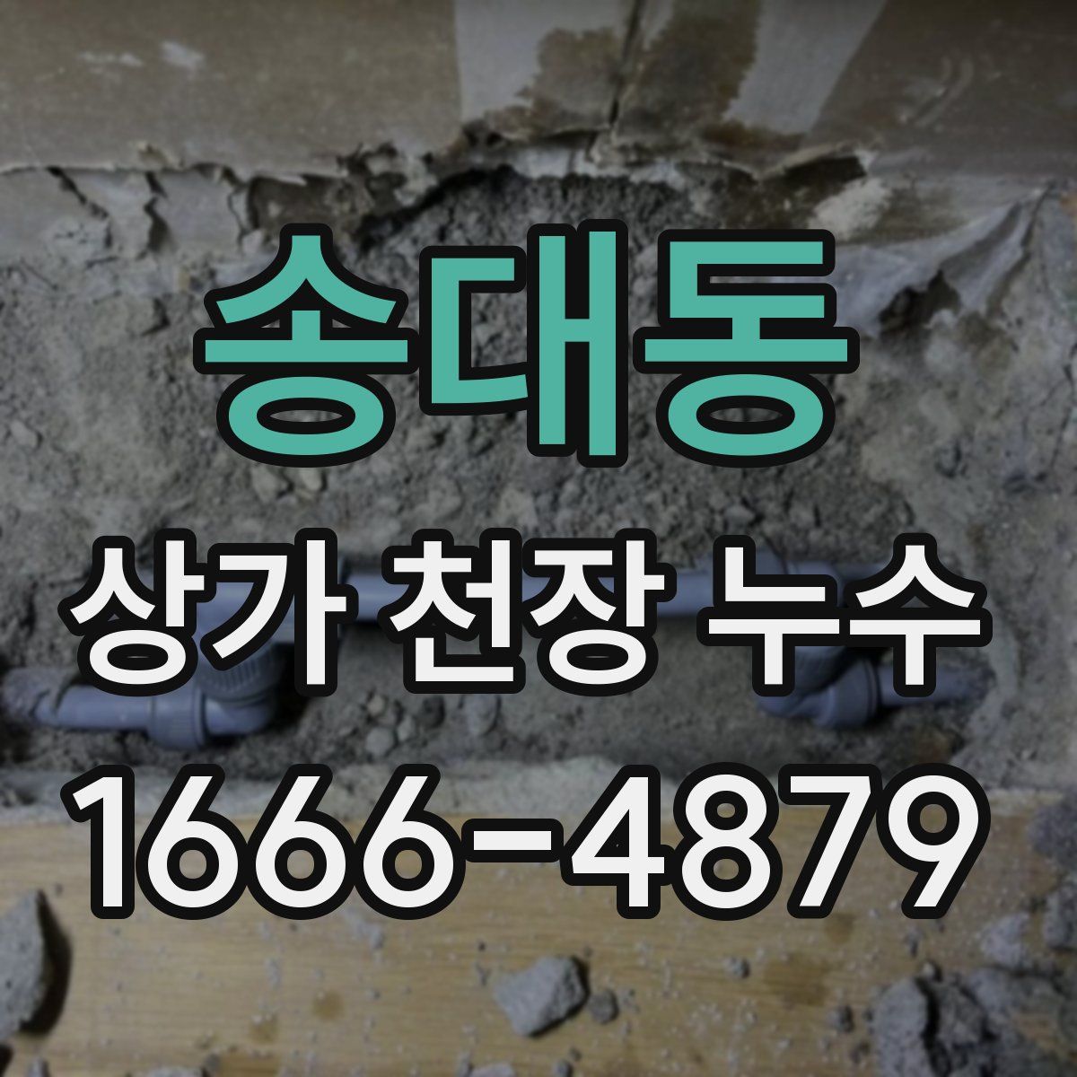 송대동 상가 천장 누수