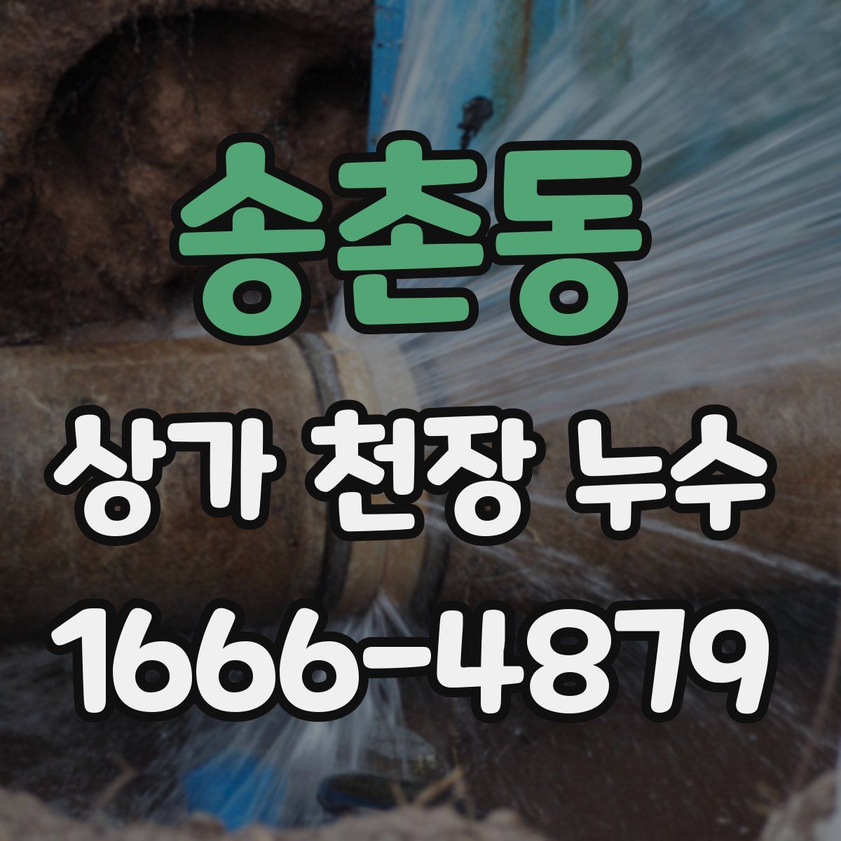 송촌동 상가 천장 누수