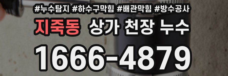 지죽동 상가 천장 누수