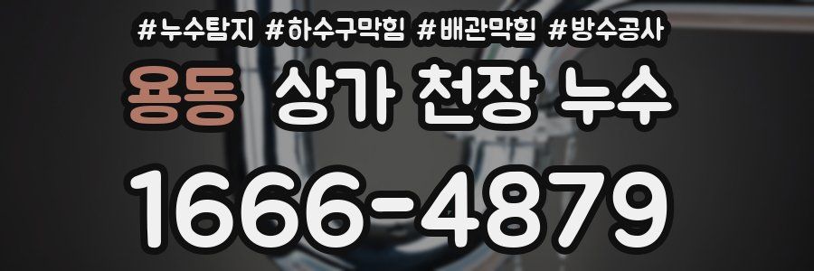 용동 상가 천장 누수