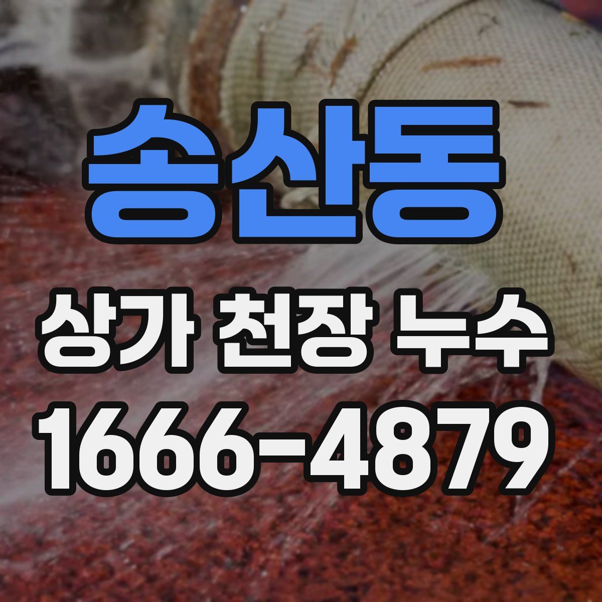 송산동 상가 천장 누수