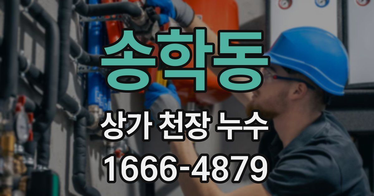 송학동 상가 천장 누수
