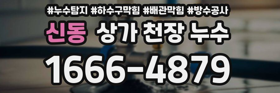 신동 상가 천장 누수