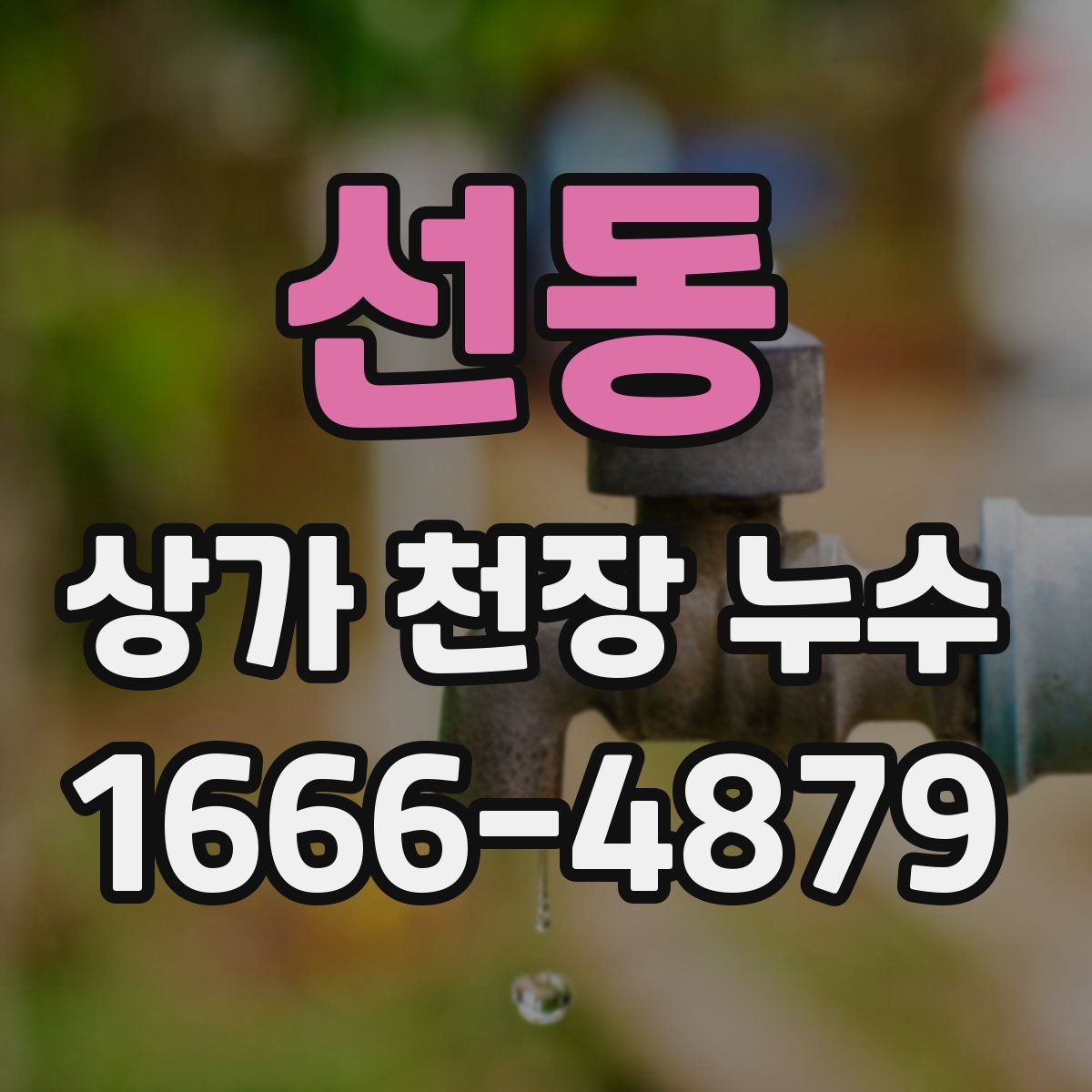 선동 상가 천장 누수