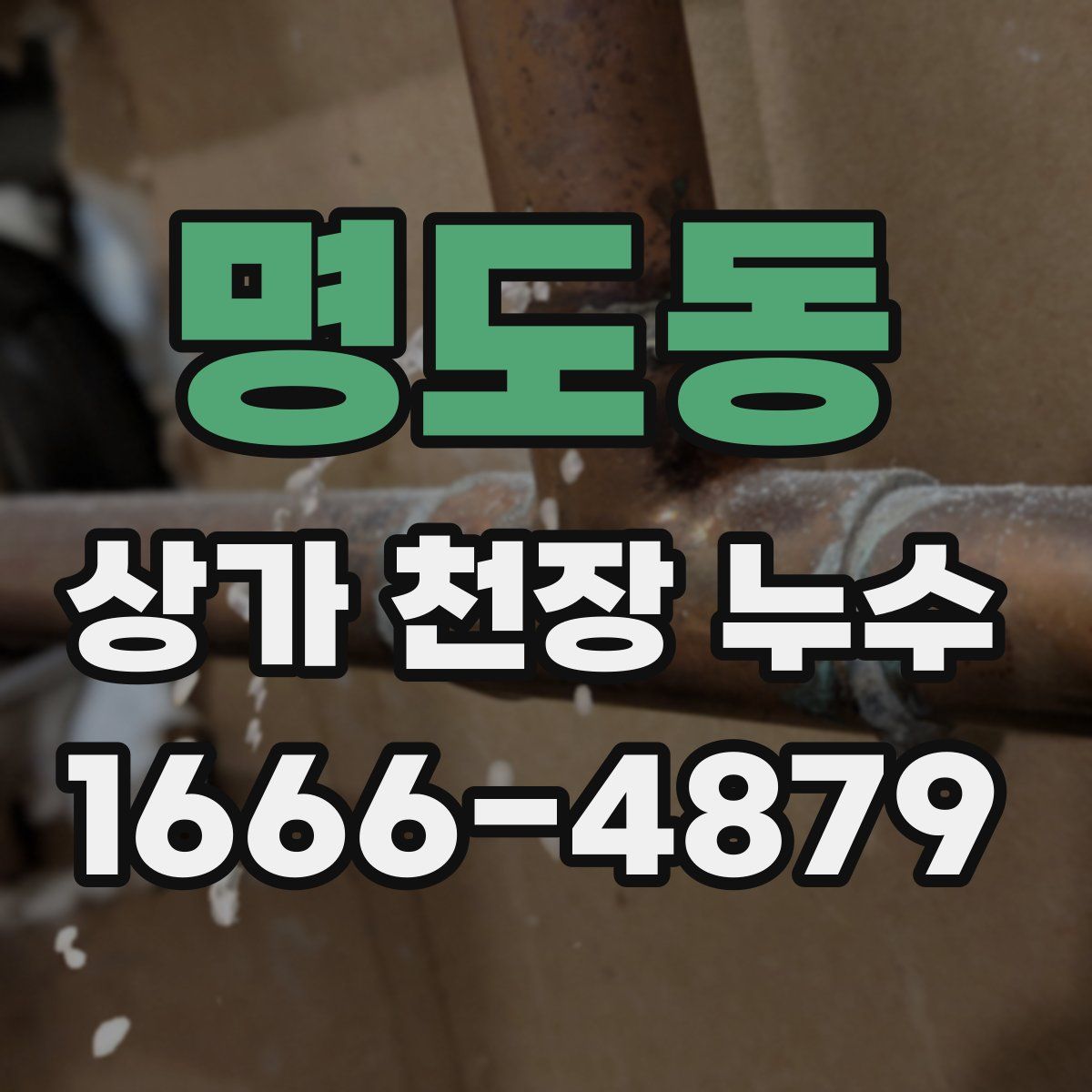 명도동 상가 천장 누수