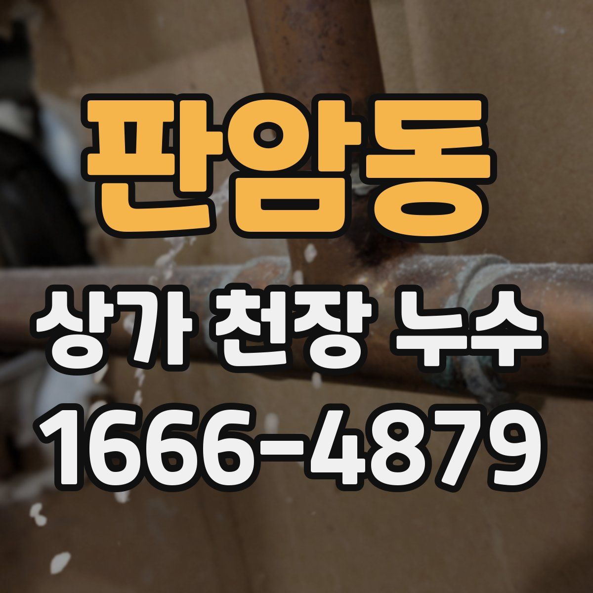 판암동 상가 천장 누수