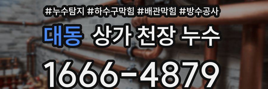 대동 상가 천장 누수