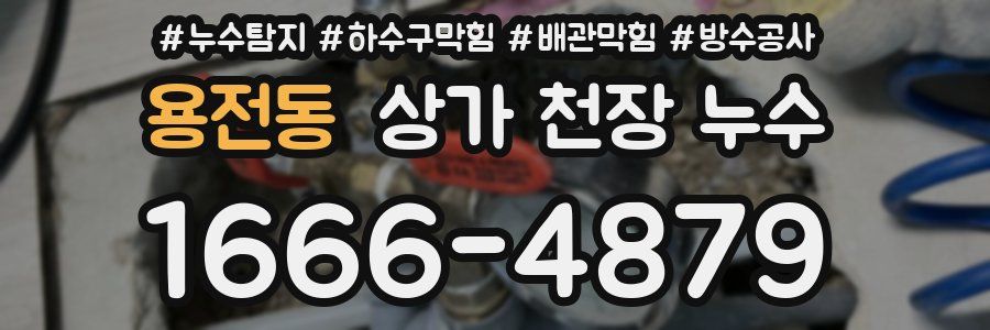 용전동 상가 천장 누수