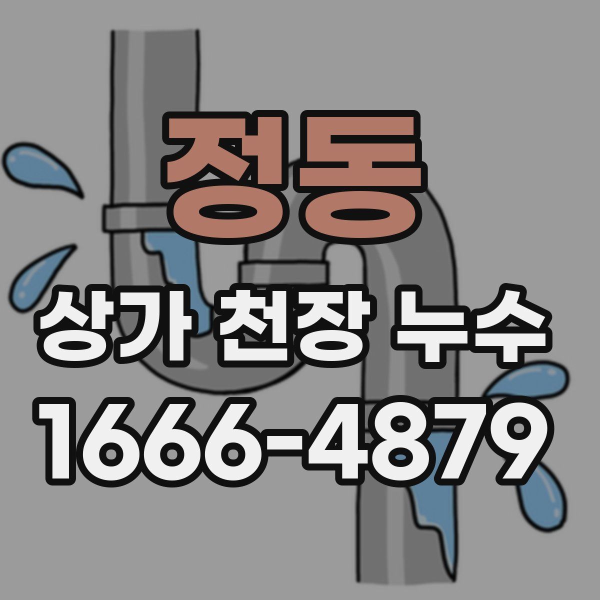 정동 상가 천장 누수