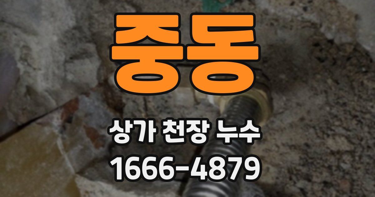 중동 상가 천장 누수