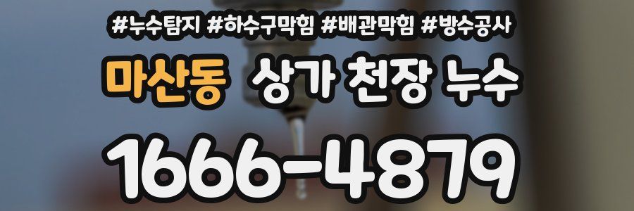 마산동 상가 천장 누수