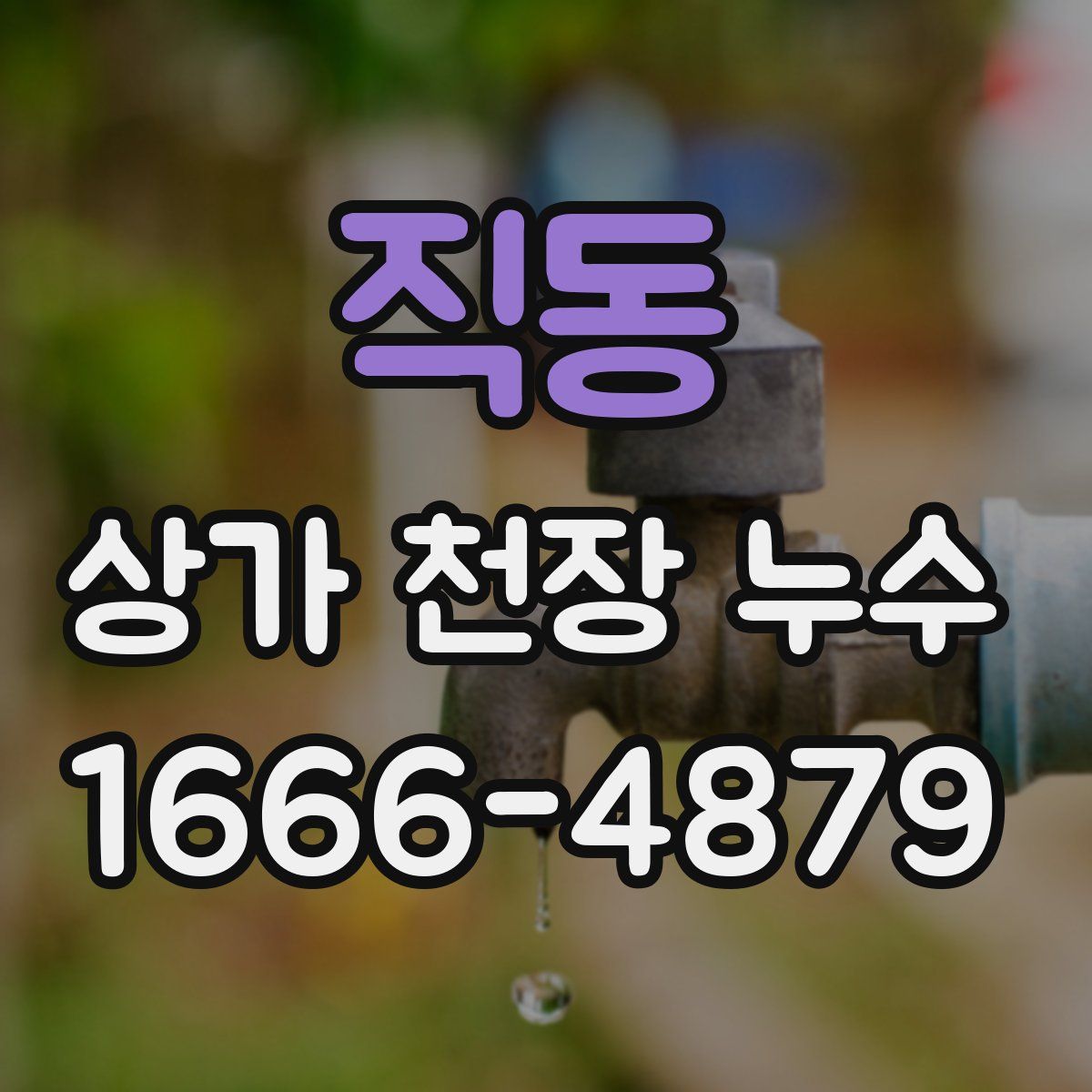 직동 상가 천장 누수
