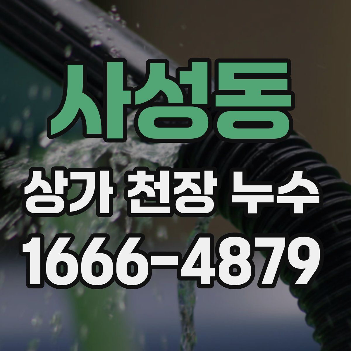 사성동 상가 천장 누수
