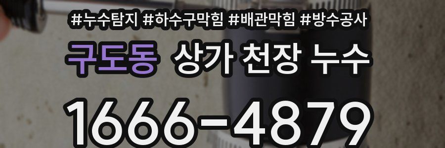 구도동 상가 천장 누수