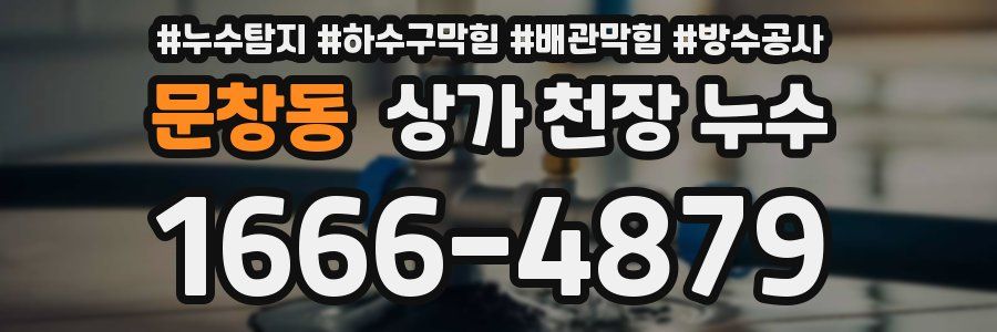 문창동 상가 천장 누수