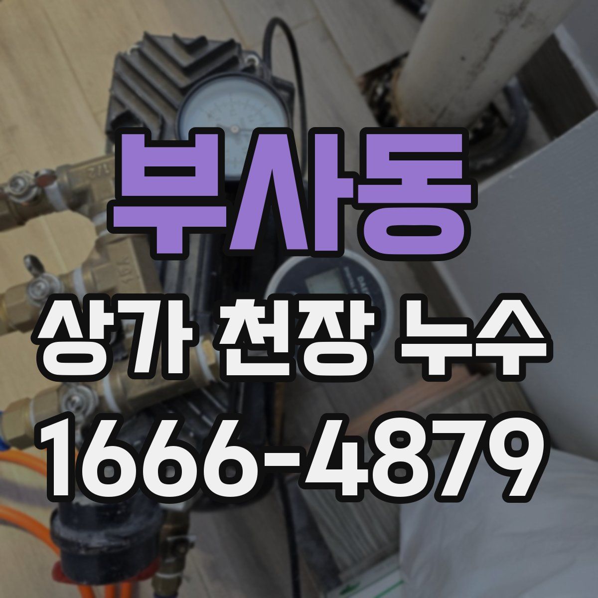 부사동 상가 천장 누수