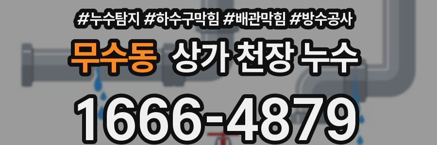 무수동 상가 천장 누수