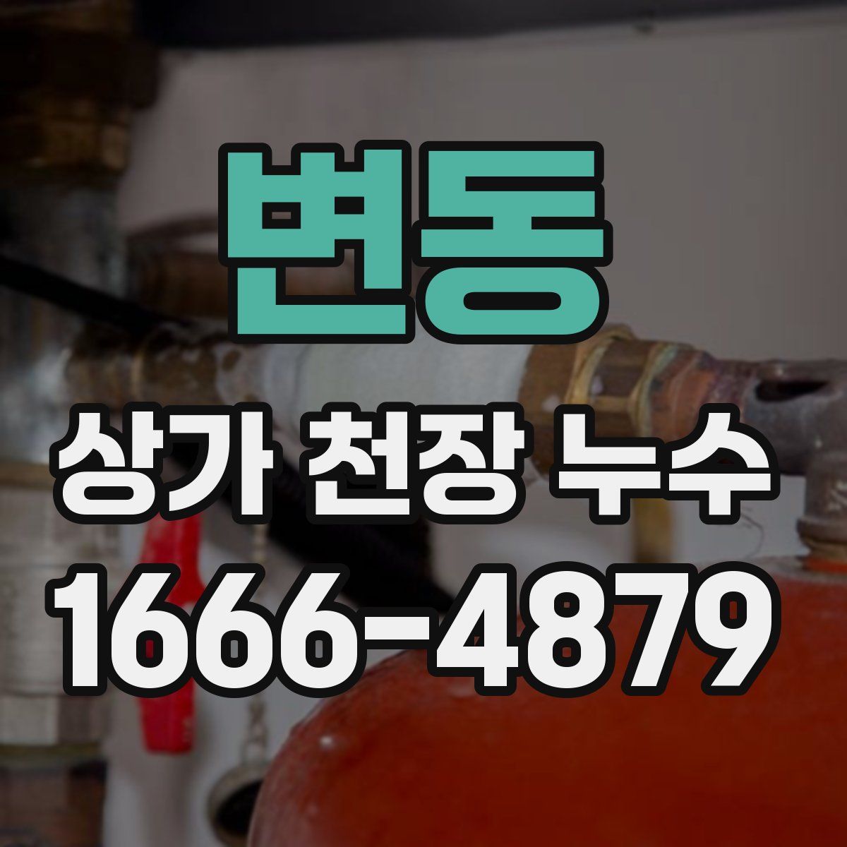 변동 상가 천장 누수