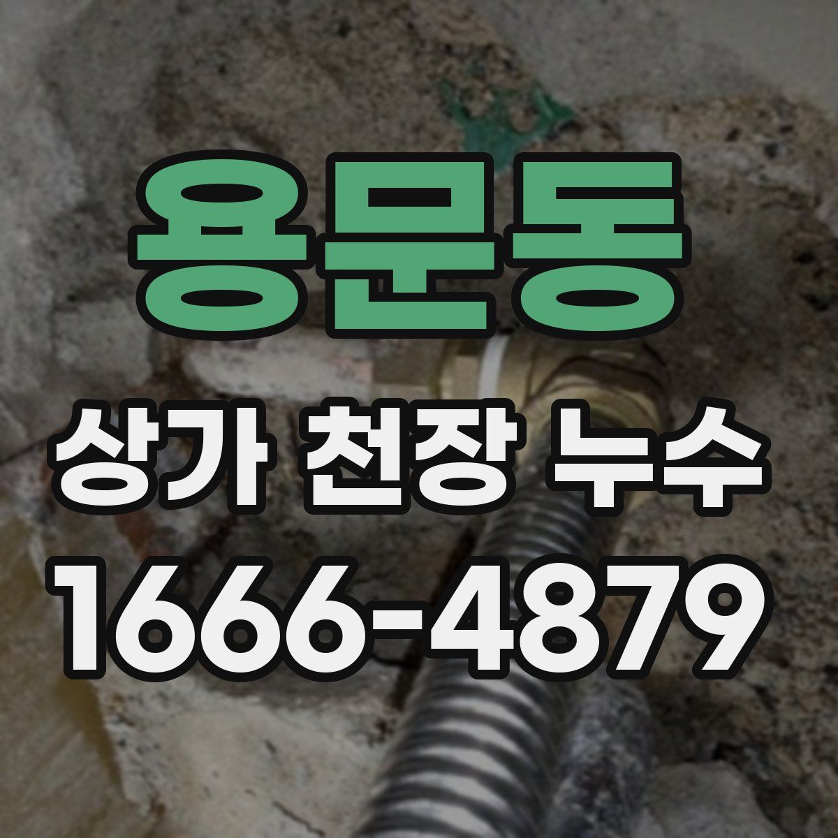 용문동 상가 천장 누수