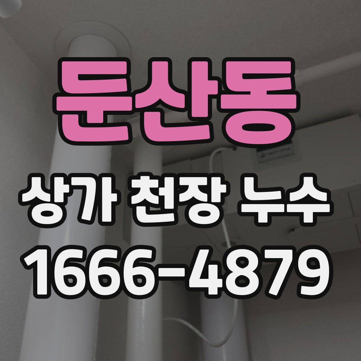 둔산동 상가 천장 누수