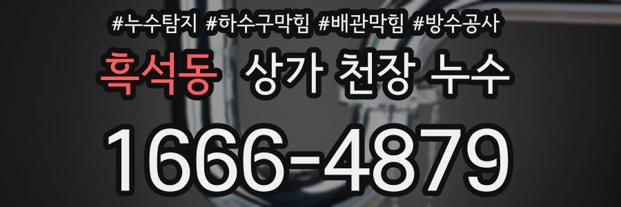흑석동 상가 천장 누수