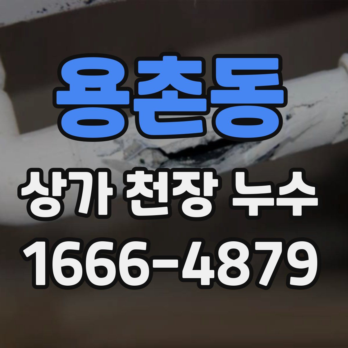 용촌동 상가 천장 누수
