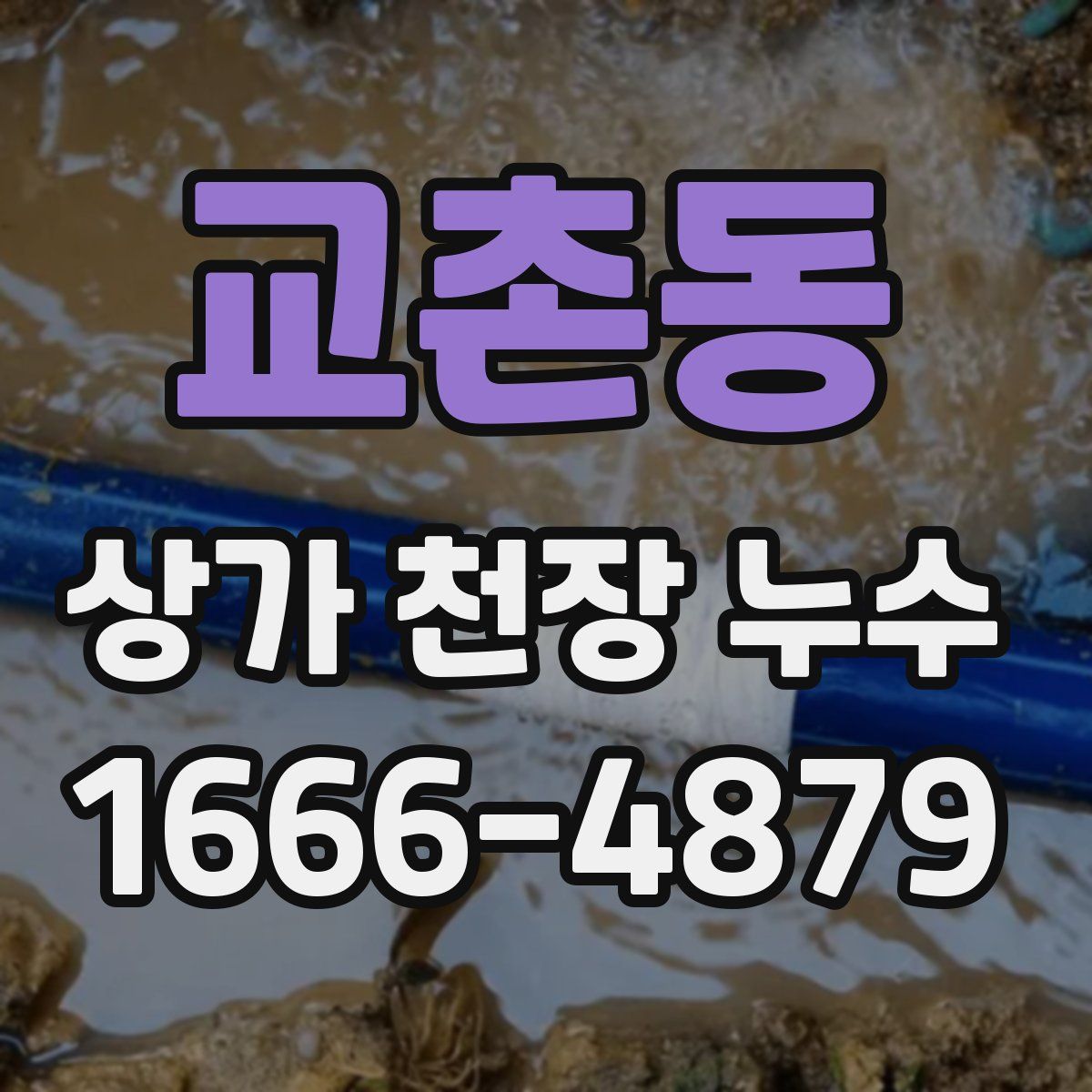 교촌동 상가 천장 누수