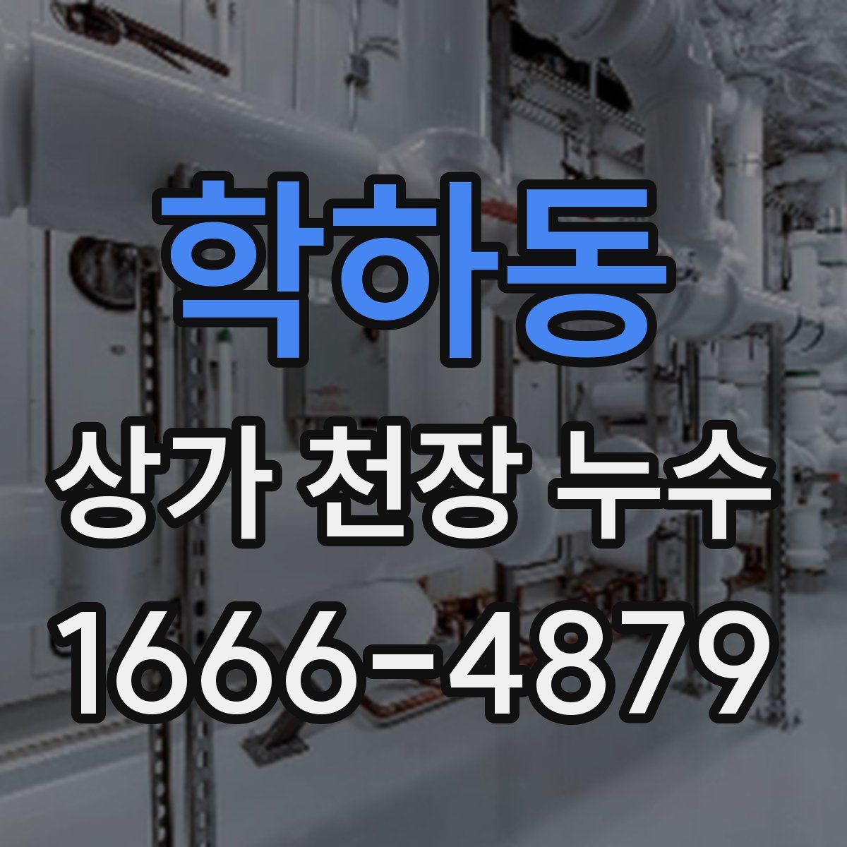 학하동 상가 천장 누수
