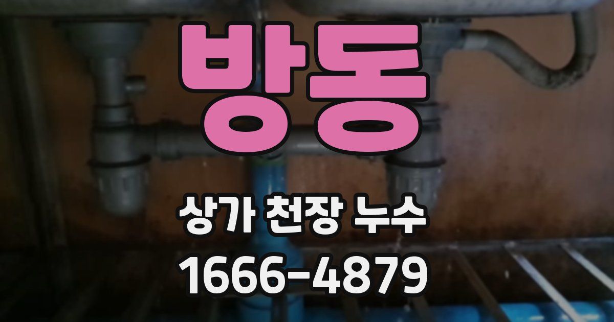 방동 상가 천장 누수