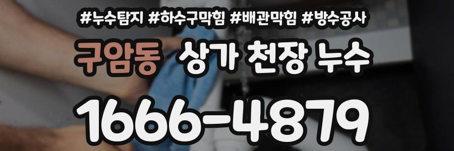 구암동 상가 천장 누수