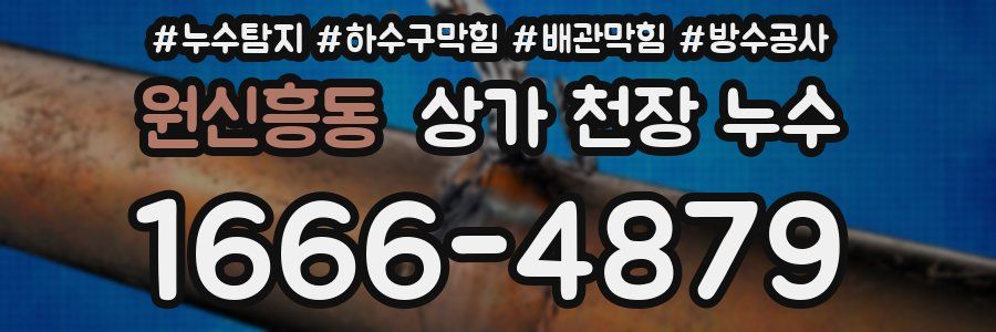 원신흥동 상가 천장 누수