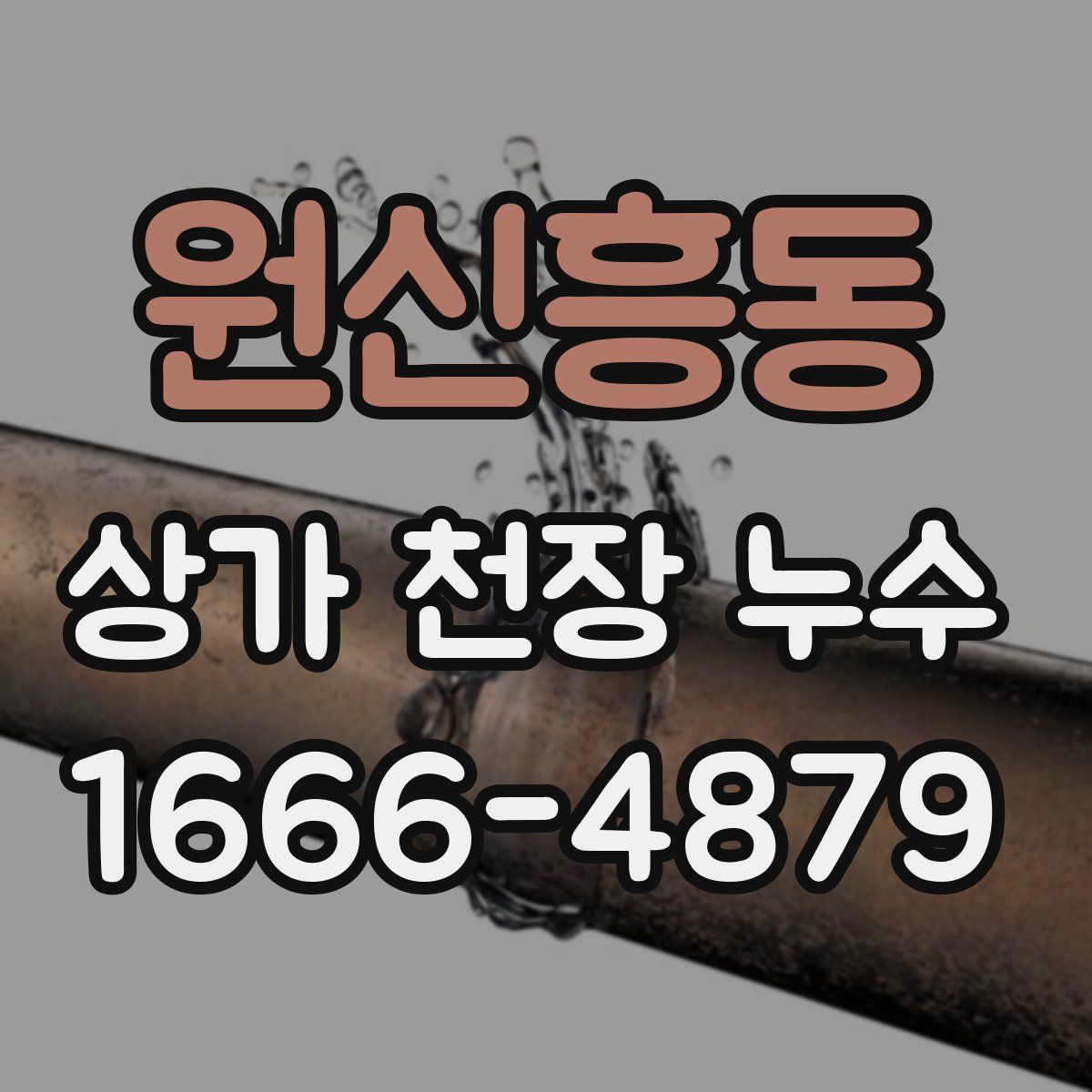 원신흥동 상가 천장 누수