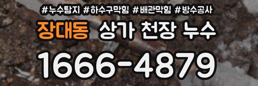 장대동 상가 천장 누수