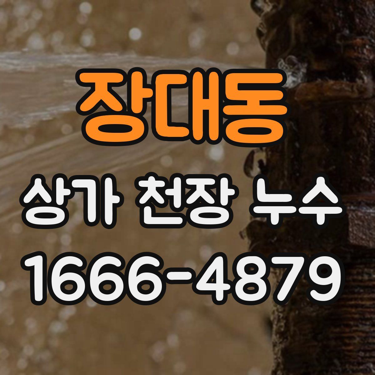 장대동 상가 천장 누수