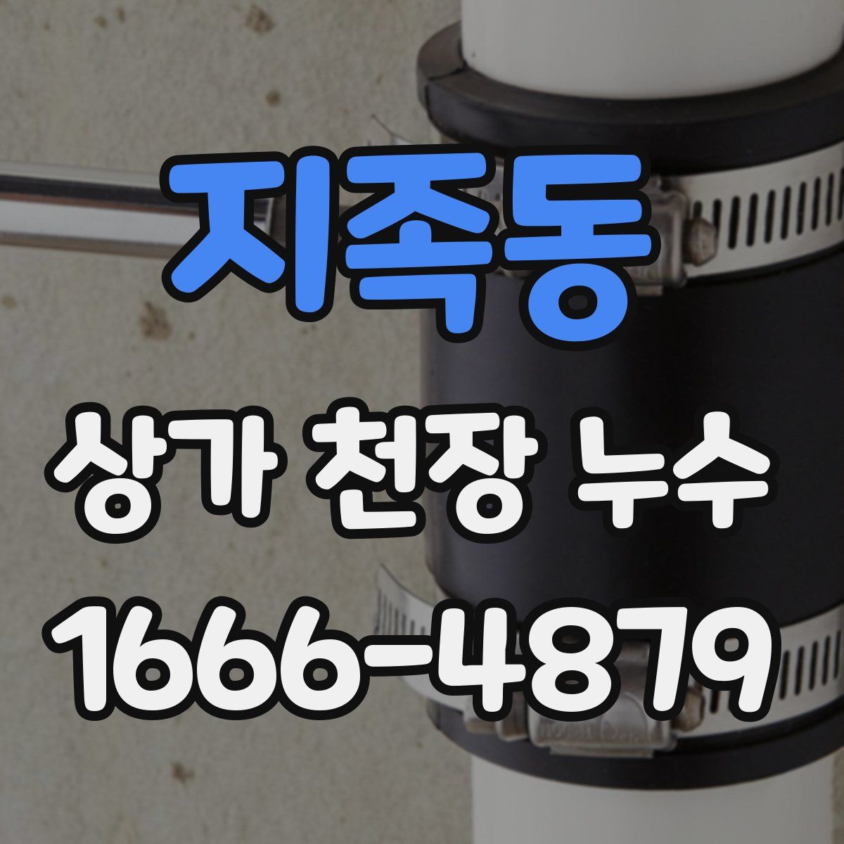 지족동 상가 천장 누수