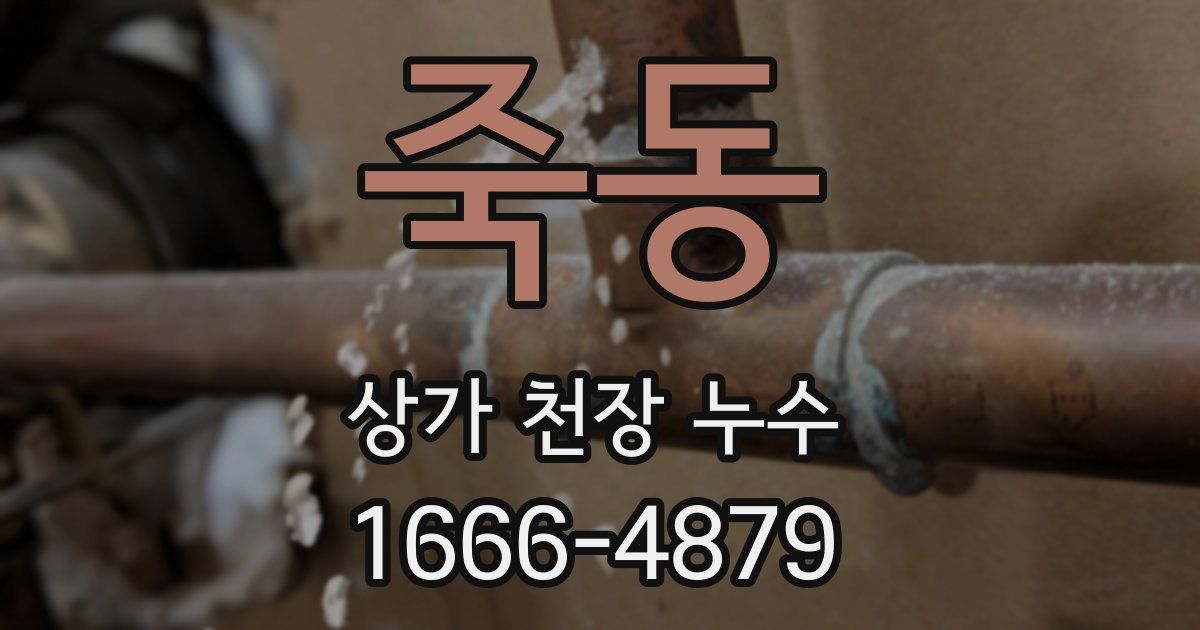 죽동 상가 천장 누수