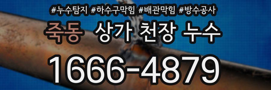 죽동 상가 천장 누수