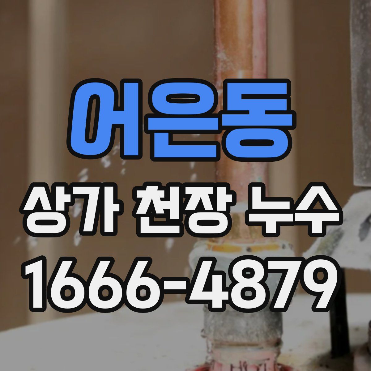 어은동 상가 천장 누수