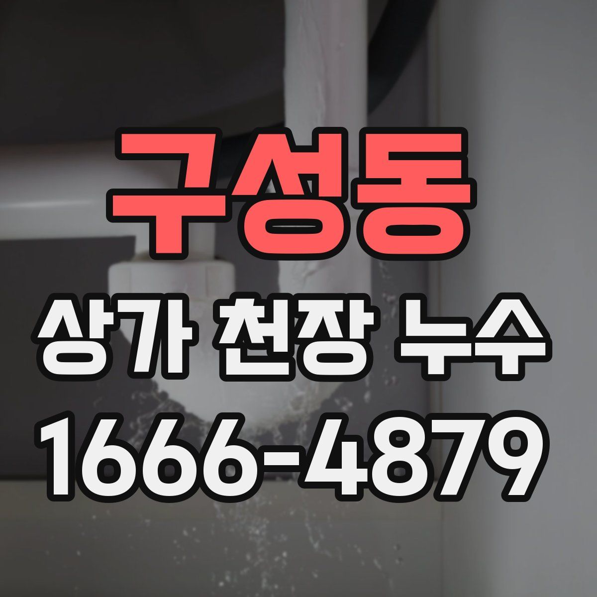 구성동 상가 천장 누수