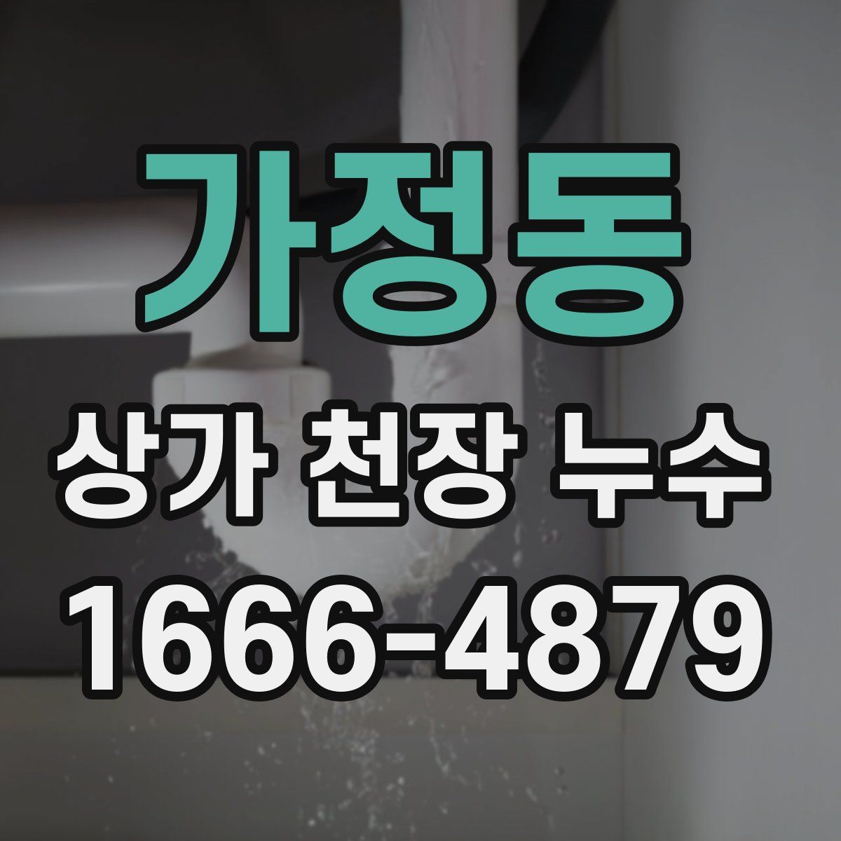 가정동 상가 천장 누수