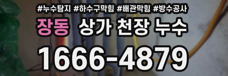 장동 상가 천장 누수