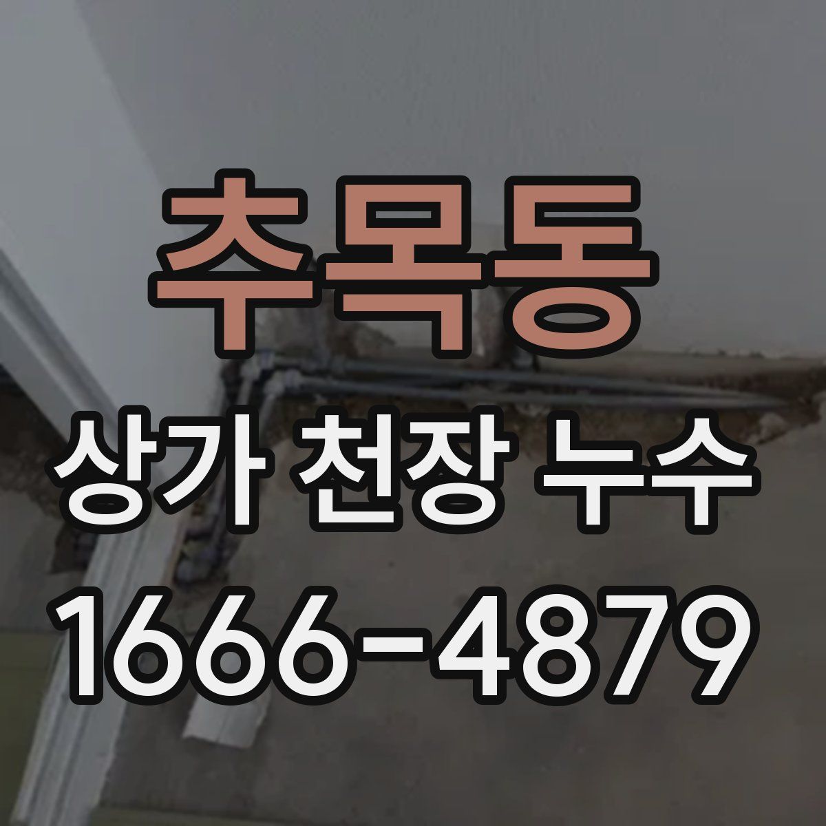 추목동 상가 천장 누수