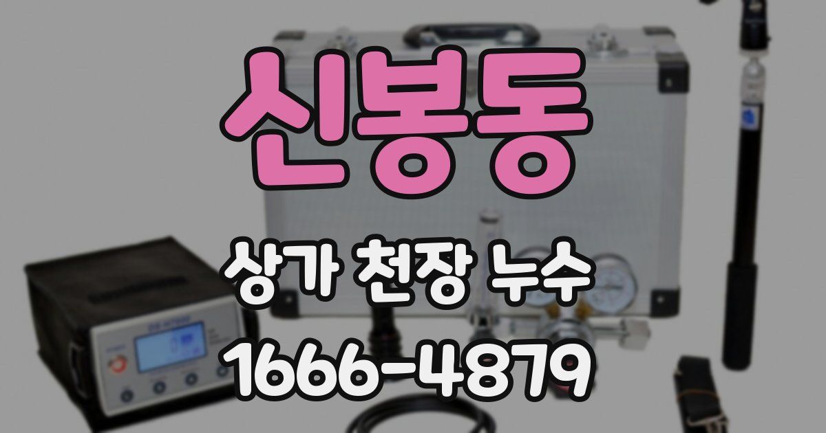신봉동 상가 천장 누수