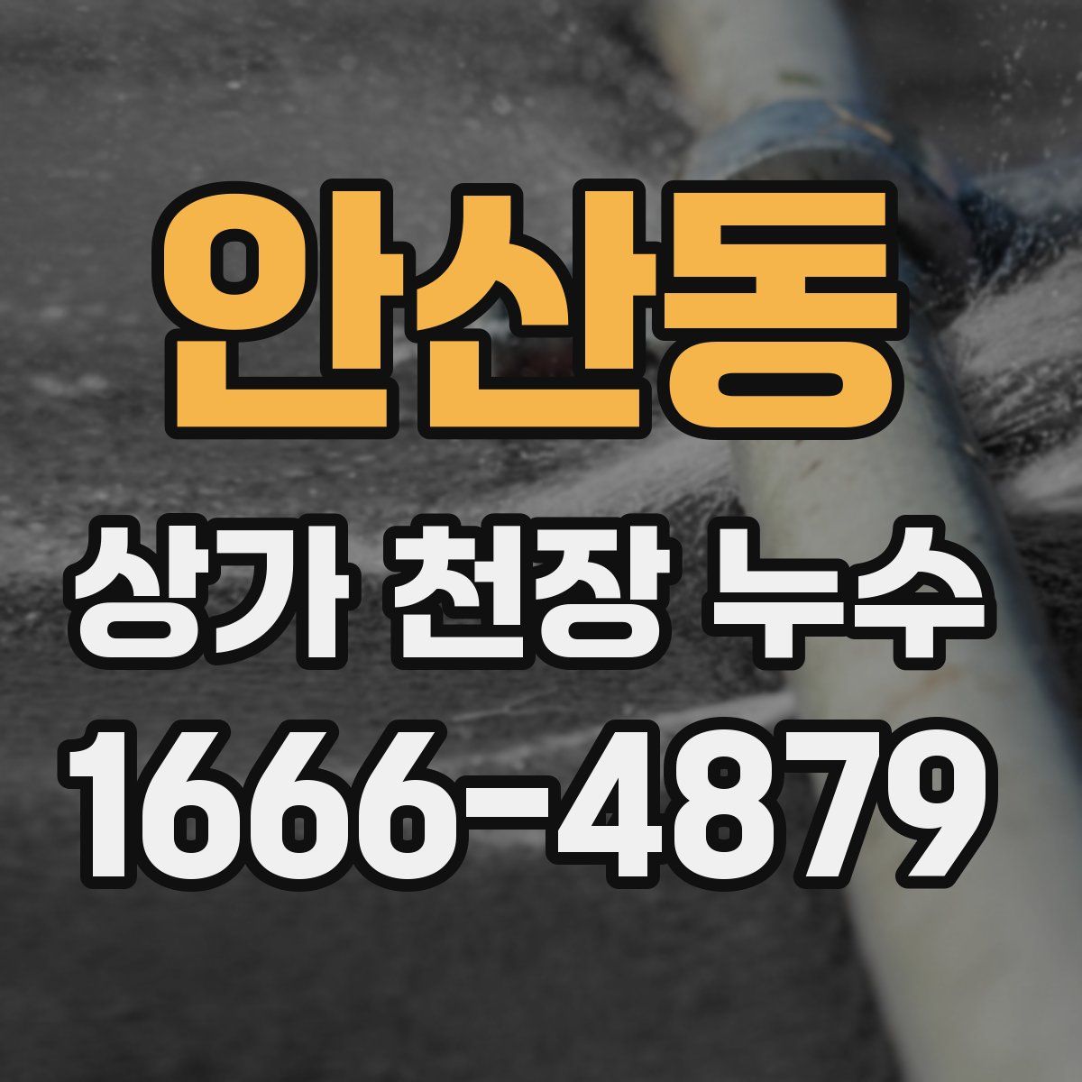 안산동 상가 천장 누수