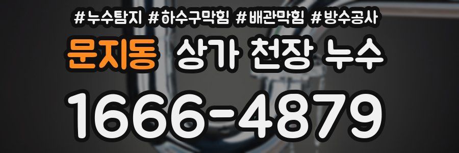 문지동 상가 천장 누수